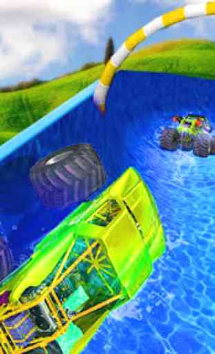 Water Slide:  Monsture Truck 4*4 Mega Game 1