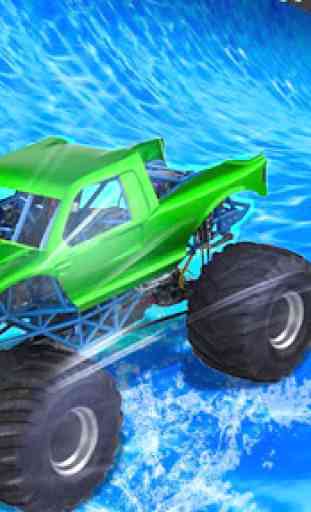 Water Slide:  Monsture Truck 4*4 Mega Game 4