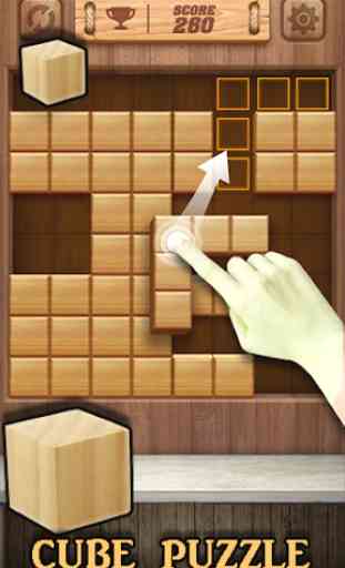Wood Cube Puzzle 4