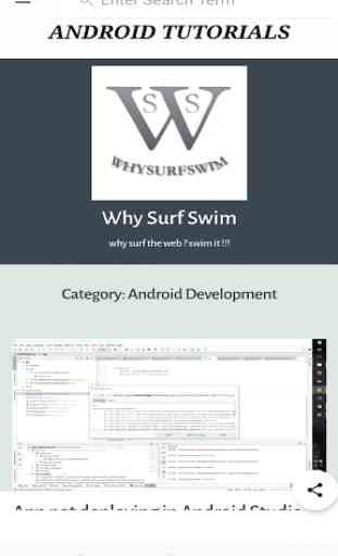 WSS - Why Surf Swim 1
