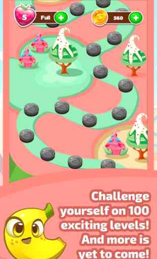 Banana in the Jungle: Match 3 Fruits, Blast Puzzle 2