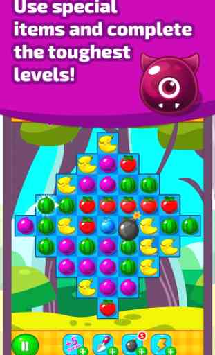 Banana in the Jungle: Match 3 Fruits, Blast Puzzle 4
