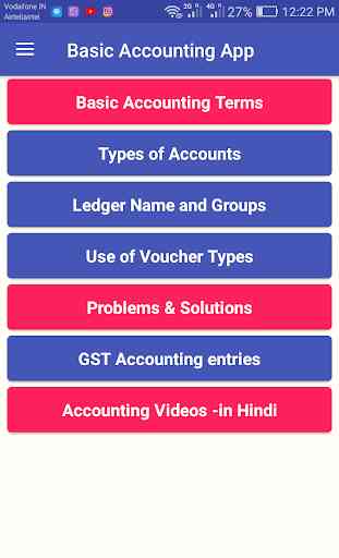 Basic Accounting App Hindi - Learn Debit Credit 3