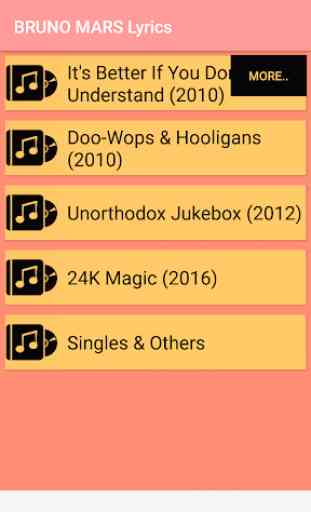 BRUNO MARS Songs Lyrics : Albums, EP & Singles 1