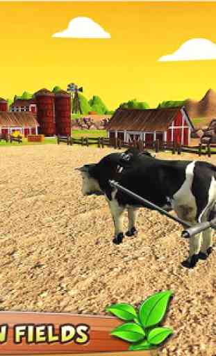 Bull Farming Village Farm 3D 3