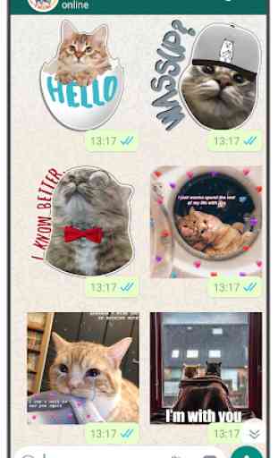 Cat Stickers WAStickerApps cat memes funny 2