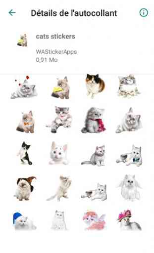 Cats stickers for Chat - WAStickerApps 3