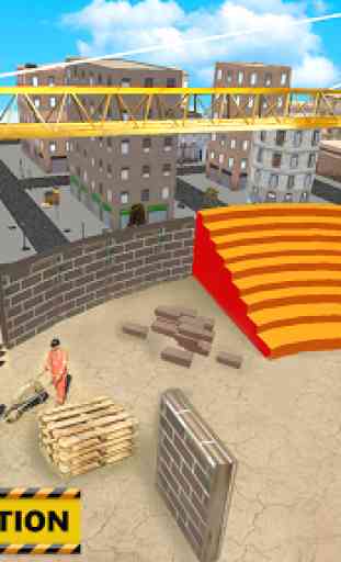 Cricket Stadium Builder Construction Crane Game 3D 1