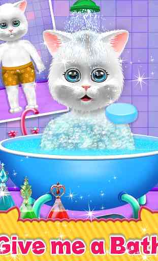 Cute Kitty Cat Care - Pet Daycare Activities Game 2