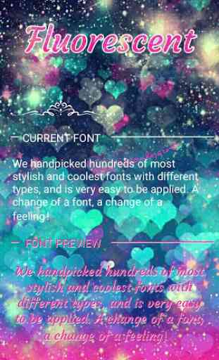 Fluorescent Font for FlipFont,Cool Fonts Text Free 1