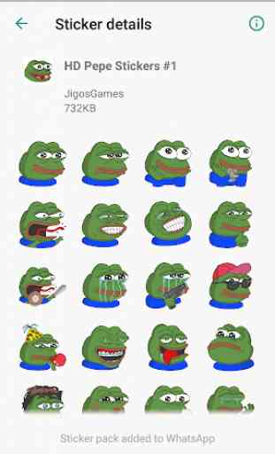 HD Pepe Meme Stickers - WAStickerApps 2