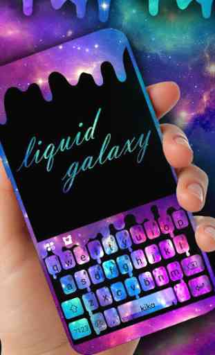 Liquid Galaxy Droplets Keyboard Theme 2