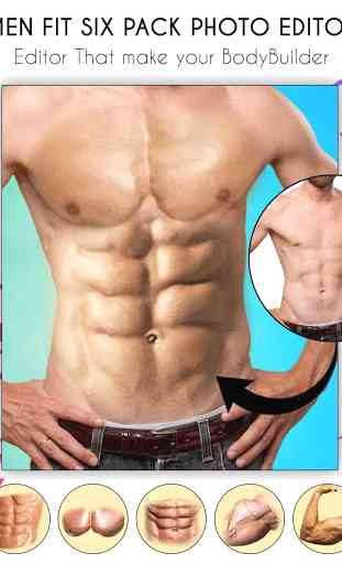 Man Fit Body Editor - Six Pack Abs Body Style 4