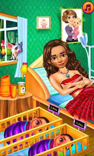maternity doctor & newborn baby games_mommy twins 3