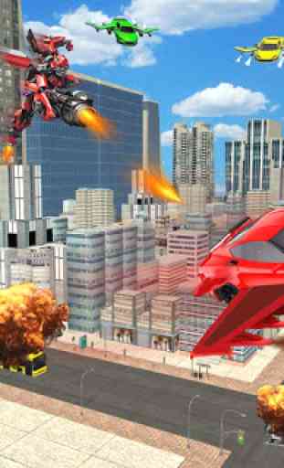 Ranger Power Flying robot Car Transforming game 20 3