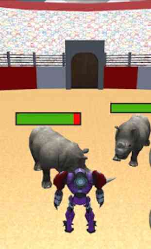 Robot VS Angry Bull 3D 2