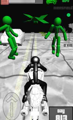 Stickman Zombie: Motorcycle Racing 3
