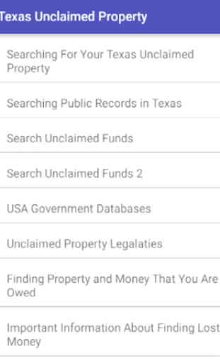 Texas Unclaimed Property 2