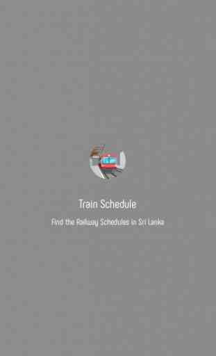 Train Schedule - Sri Lanka 1