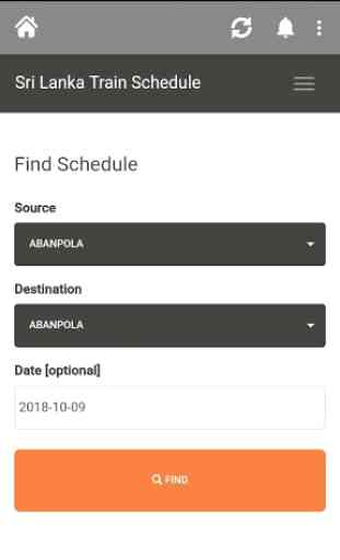 Train Schedule - Sri Lanka 2