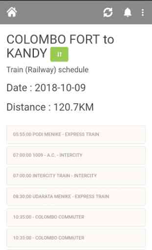 Train Schedule - Sri Lanka 3