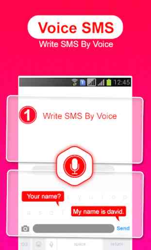 Voice Message Sender: write sms by voice 2