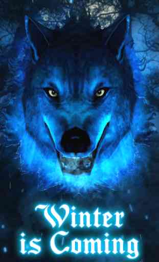 3D Ice Wolf Live Wallpaper 1