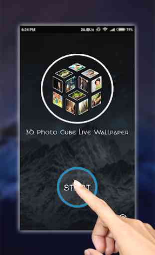 3D Photo Cube Live Wallpaper 2
