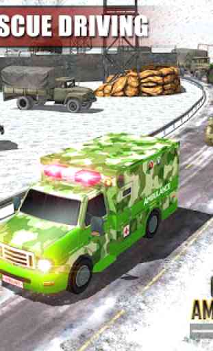 Army Ambulance Driving 2019-US Soldier Rescue Game 3