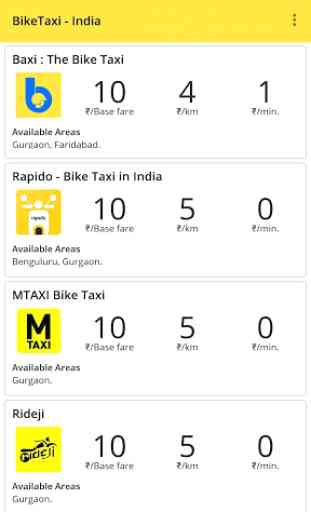 Bike Taxi India App - Comparison 2