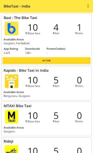 Bike Taxi India App - Comparison 4