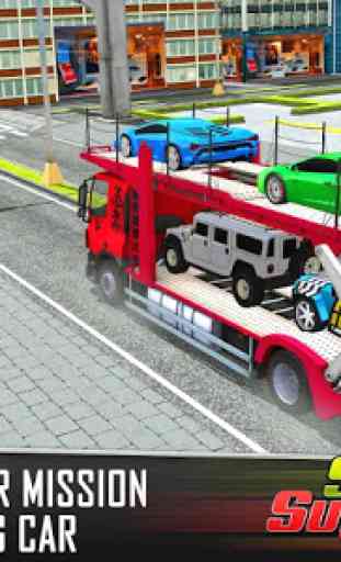 Car Transporter Euro Truck: Free Driving Games 2