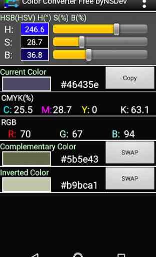 Color Converter Free byNSDev 3