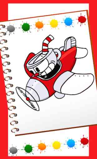 Coloring cuphead book's: Coloring Pages Game Free 1