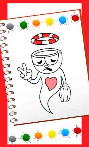 Coloring cuphead book's: Coloring Pages Game Free 2
