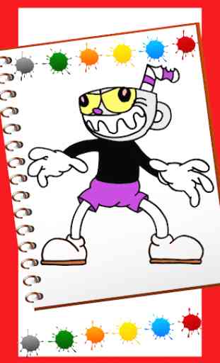 Coloring cuphead book's: Coloring Pages Game Free 3