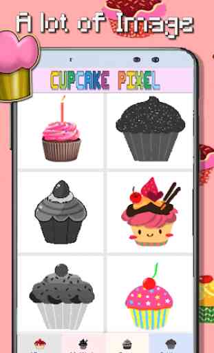 Cupcake Coloring By Number-PixelArt 2