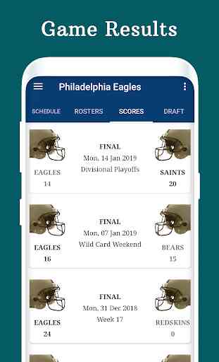 Eagles - Football Live Score & Schedule 2