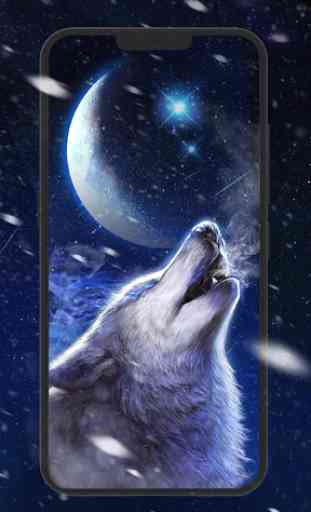 Howling Wolf Live Wallpaper 2