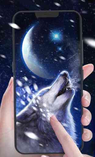 Howling Wolf Live Wallpaper 3