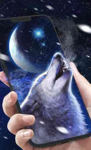 Howling Wolf Live Wallpaper 4