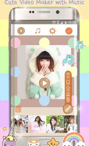 Kawaii Video Editor with Cute Stickers for Photos 2