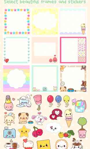 Kawaii Video Editor with Cute Stickers for Photos 4