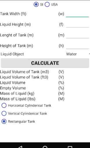 Liquid Tank Calculation 1