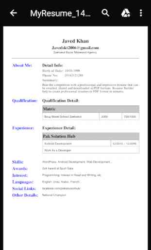 My Resume - Best CV Builder 4