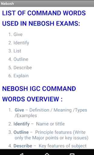 NEBOSH IGC Exam Techniques 3