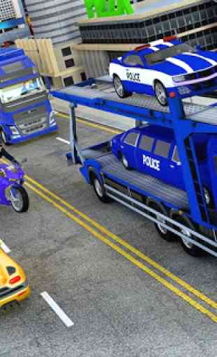Police Car Transporter Truck 2019 1