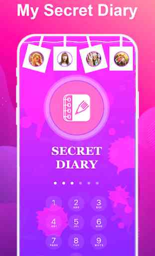 Secret diary with lock-Password,fingerprint 1