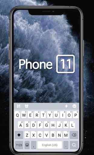 Space Gray Phone 11 Pro Keyboard Theme 1