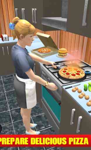 Virtual Pizza Delivery Girl City Simulator 3